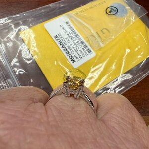 Champagne Moissanite Ring